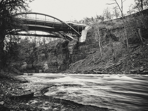 In the gorge.