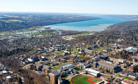 A recent aerial photograph of mine.  In the foreground, Cornell University, then Ithaca NY, and Cayuga Lake.