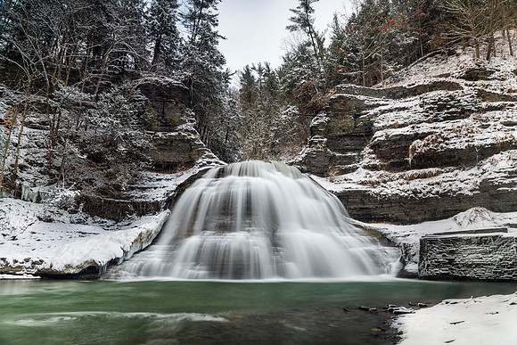 Treman State Park lower falls.