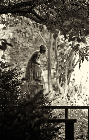Cornell Plantations statue